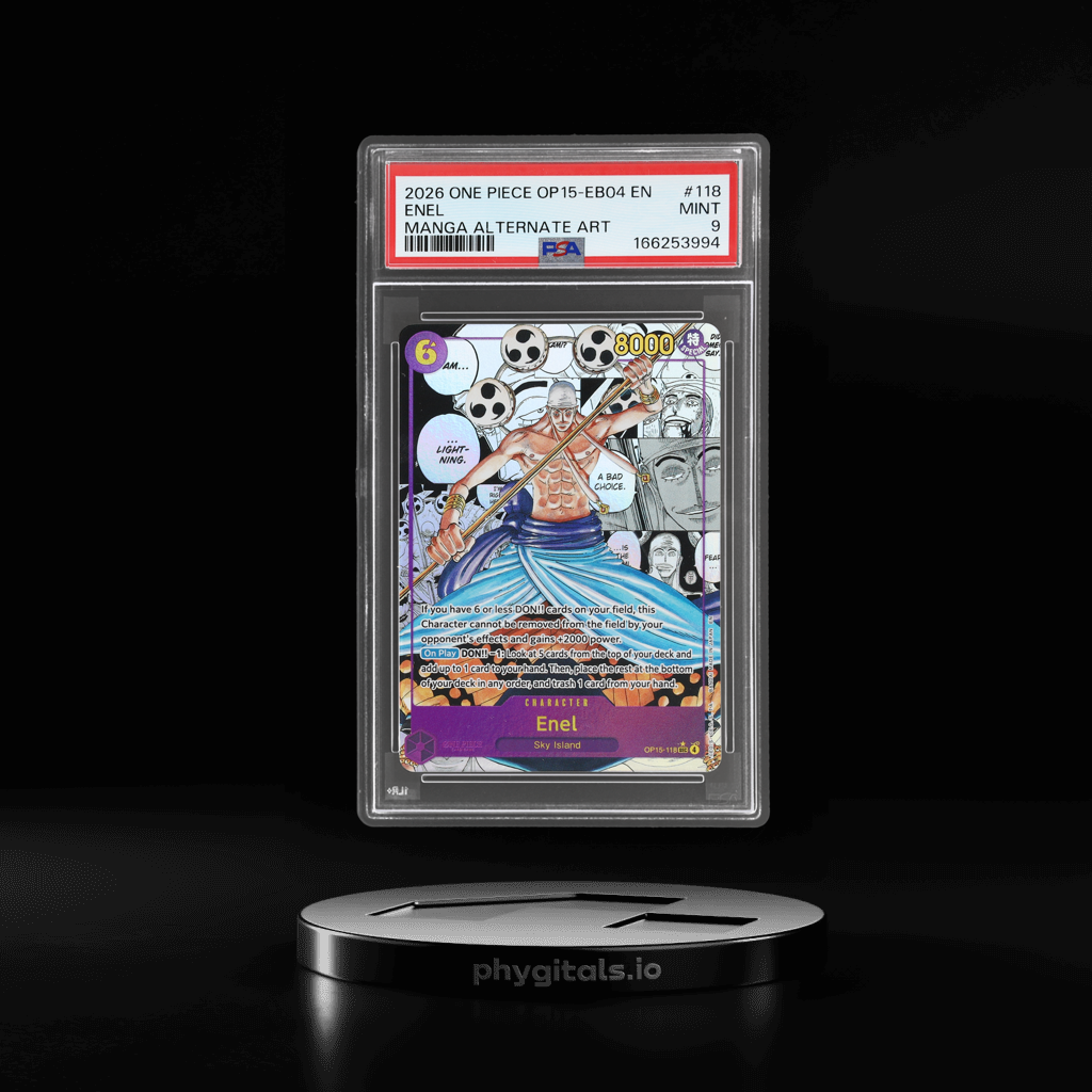 Manga Alternate Art Enel card artwork