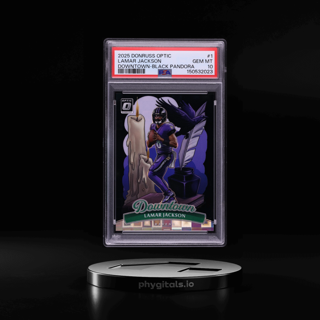 Downtown Black Pandora Lamar Jackson card artwork
