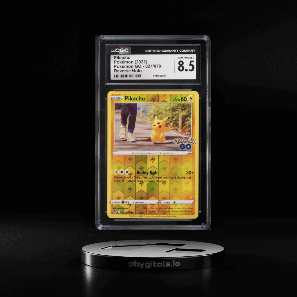 GO Reverse Holo Pikachu card artwork