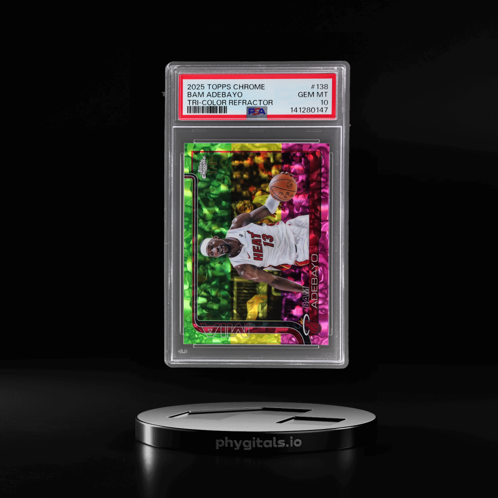 Tri-Color Refractor Bam Adebayo card artwork