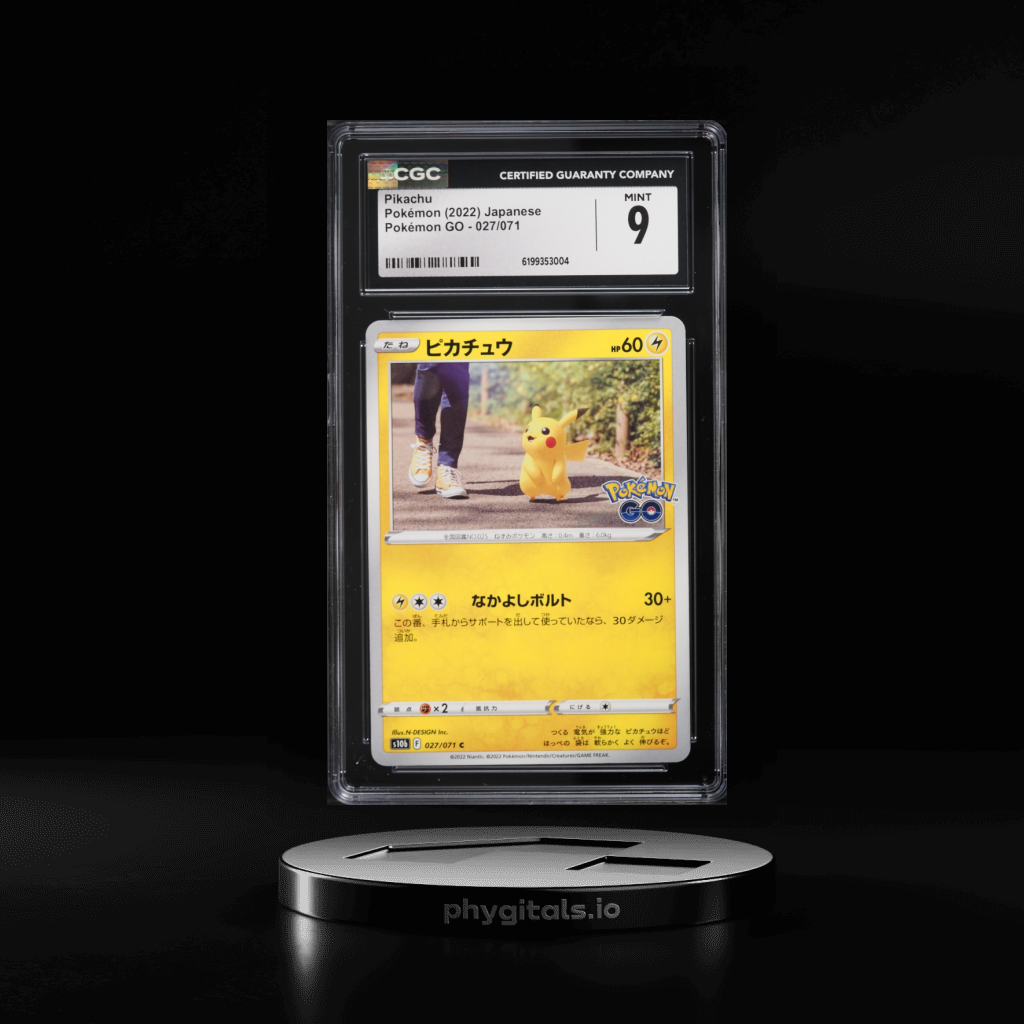 2022 Pokemon Japanese Sword & Shield GO Pikachu CGC 9