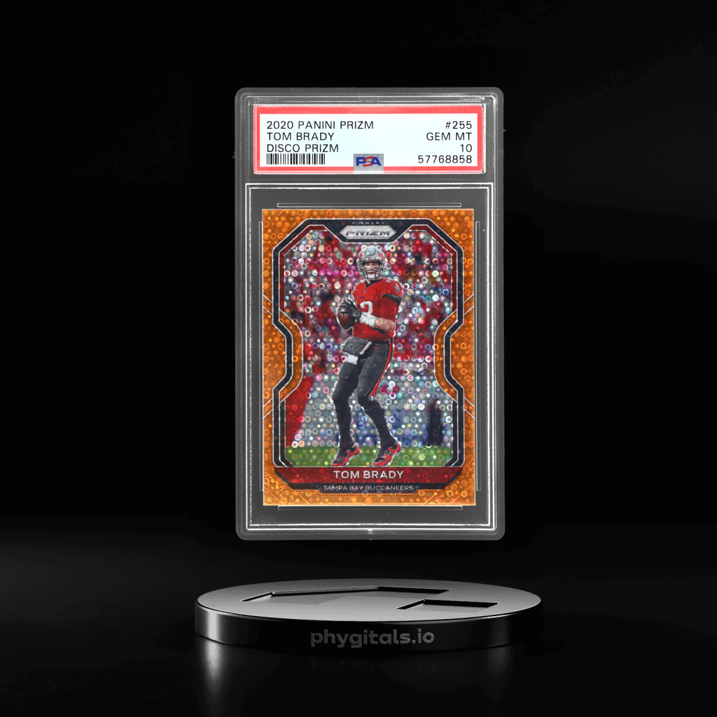 Disco Prizm Tom Brady card artwork