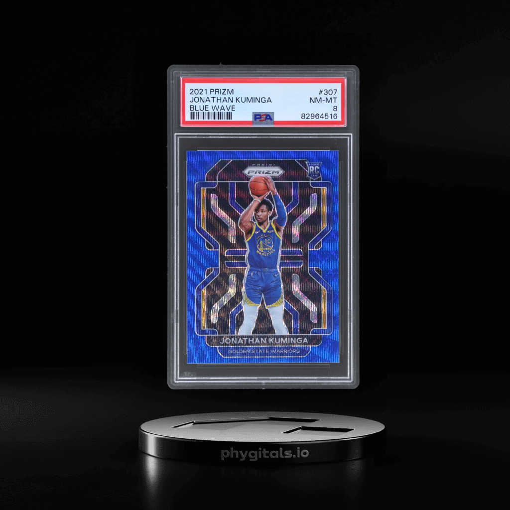 Blue Wave Jonathan Kuminga card artwork
