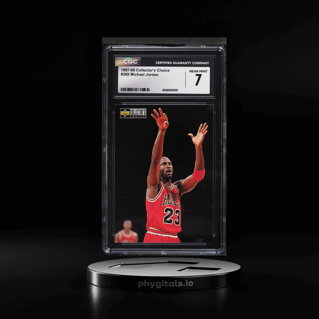 Basketball Michael Jordan card artwork