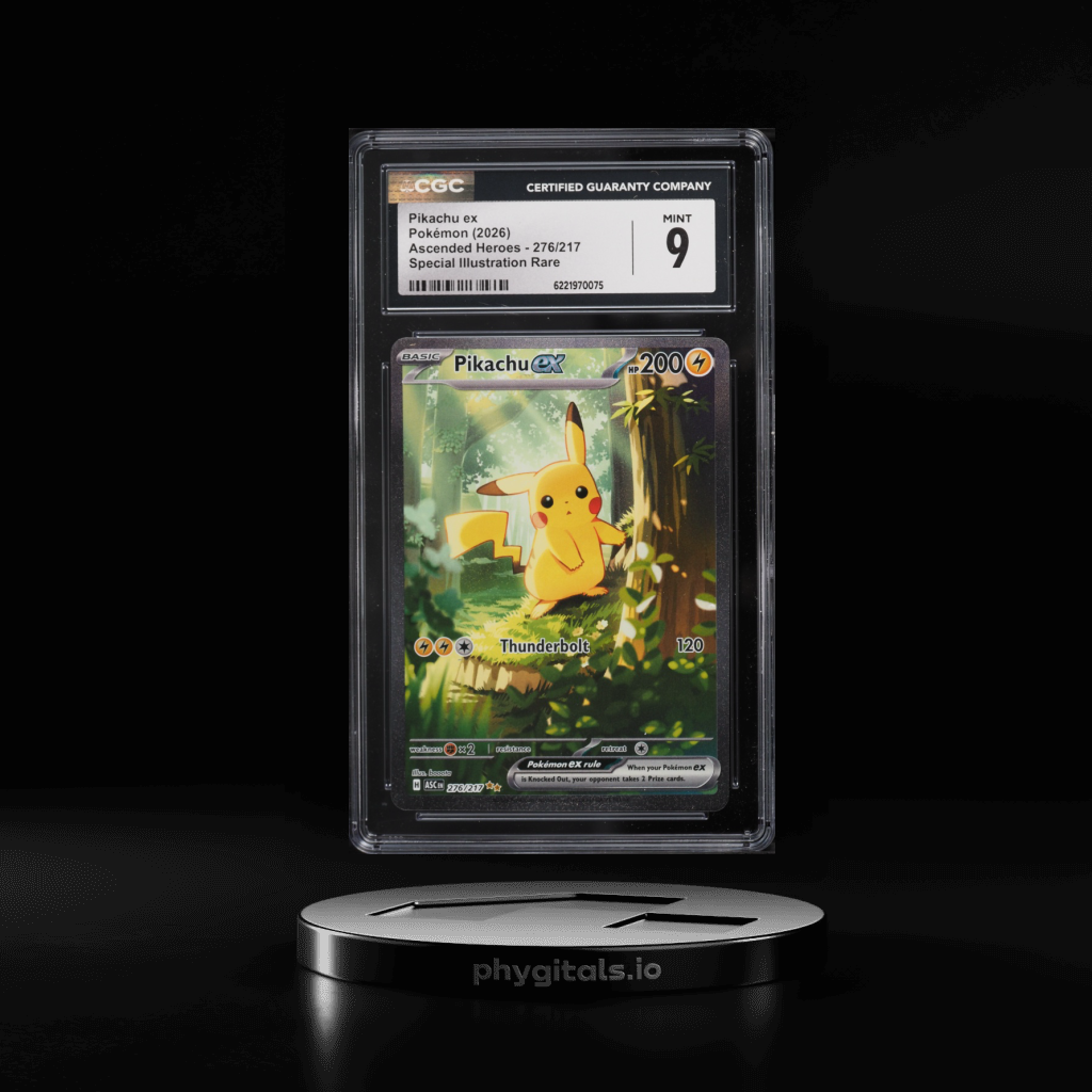 Pikachu ex card artwork