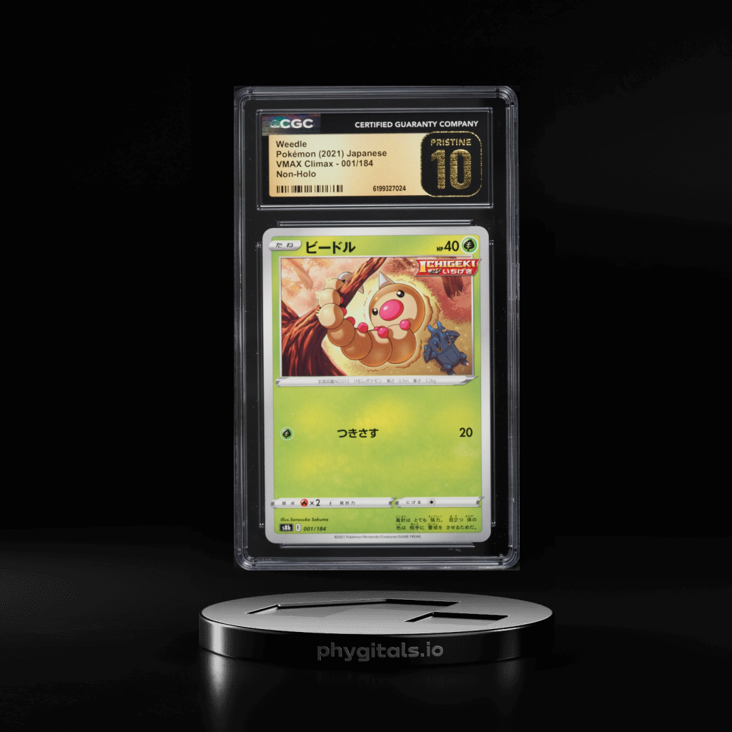 Non-Holo Weedle card artwork