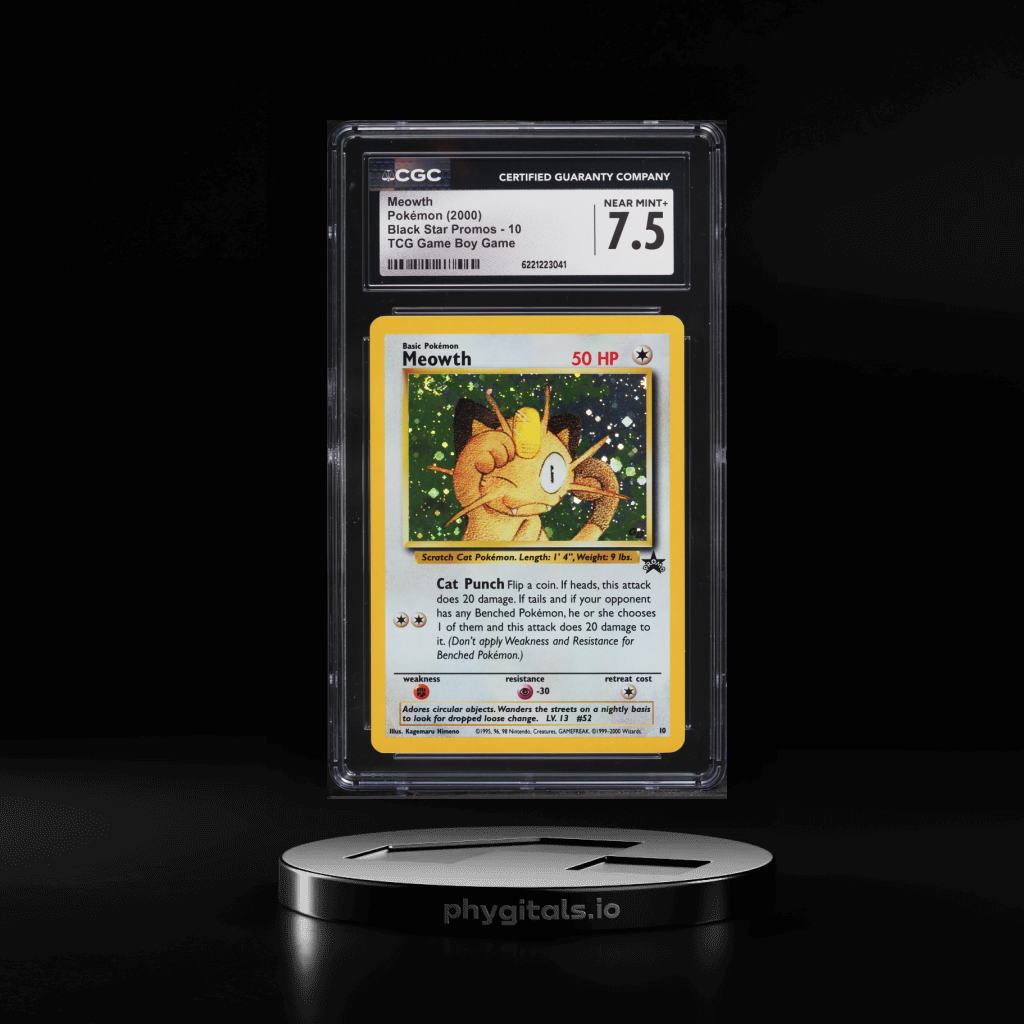 TCG Game Boy Holo Meowth card artwork