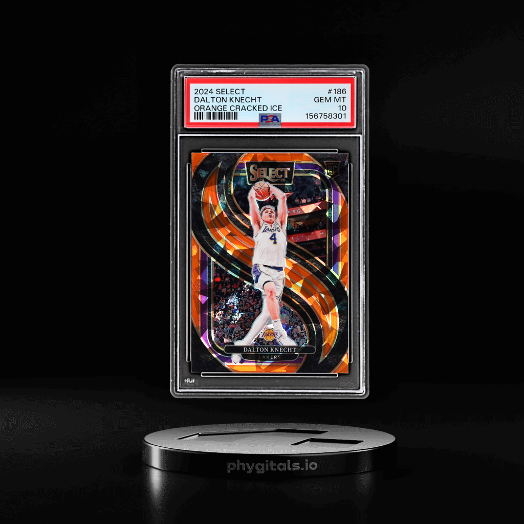 Premier Level Orange Cracked Ice Dalton Knecht card artwork