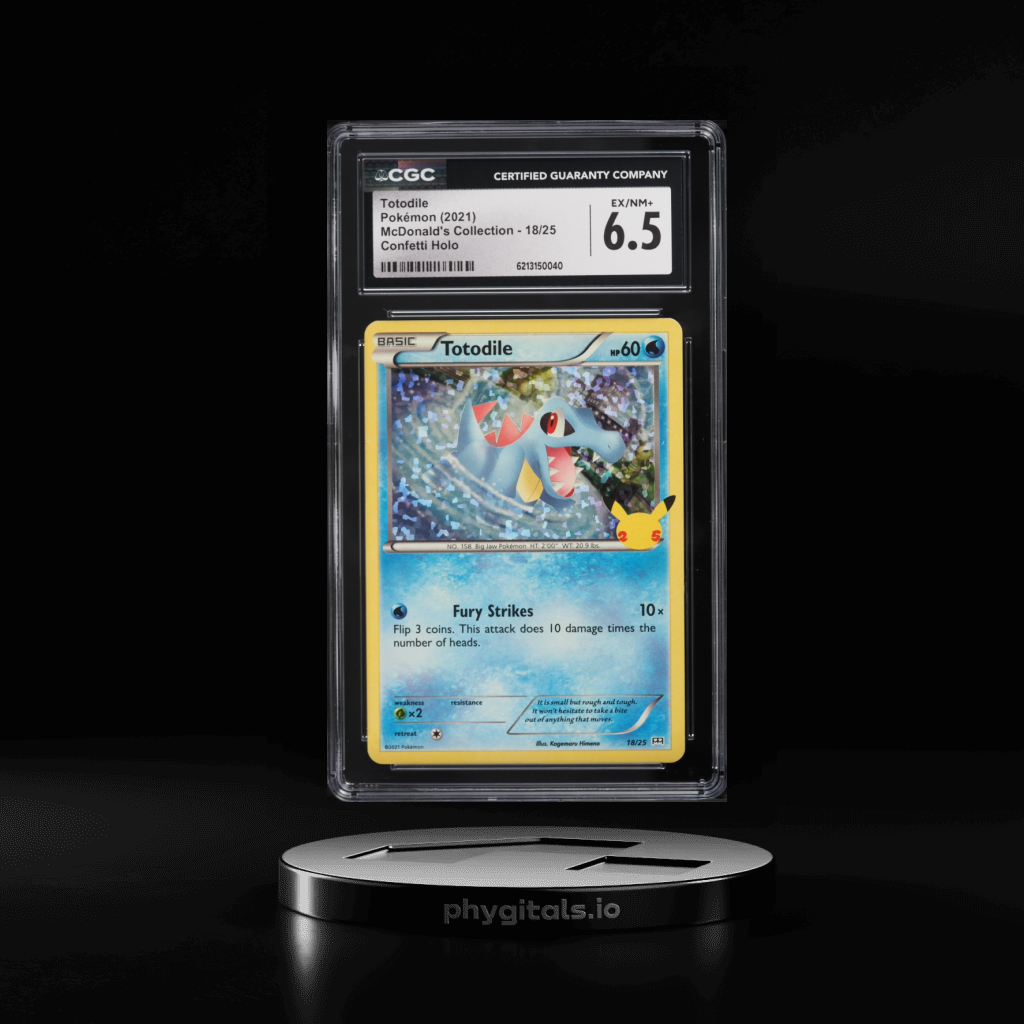 McDonald's Collection Confetti Holo Totodile card artwork