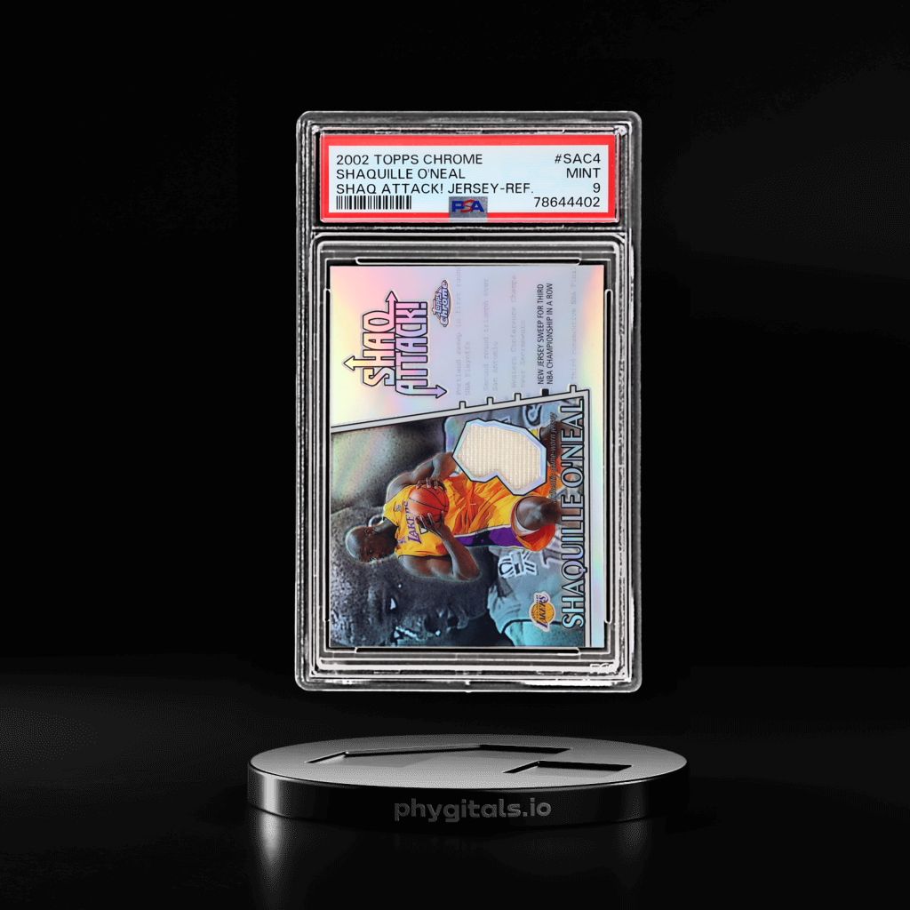 Shaq Attack Relic Refractor Shaquille O'Neal card artwork