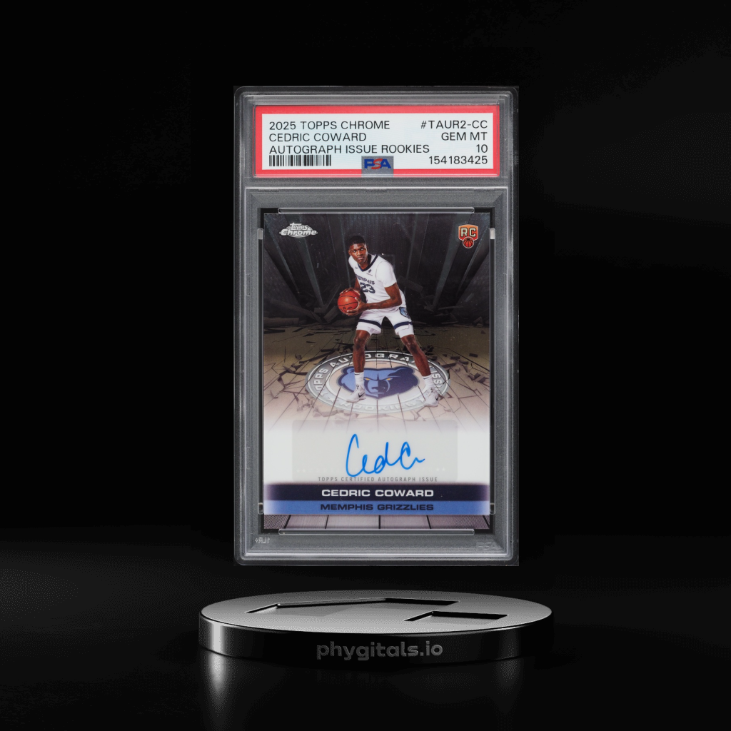 Issue Cedric Coward ROOKIE AUTO card artwork