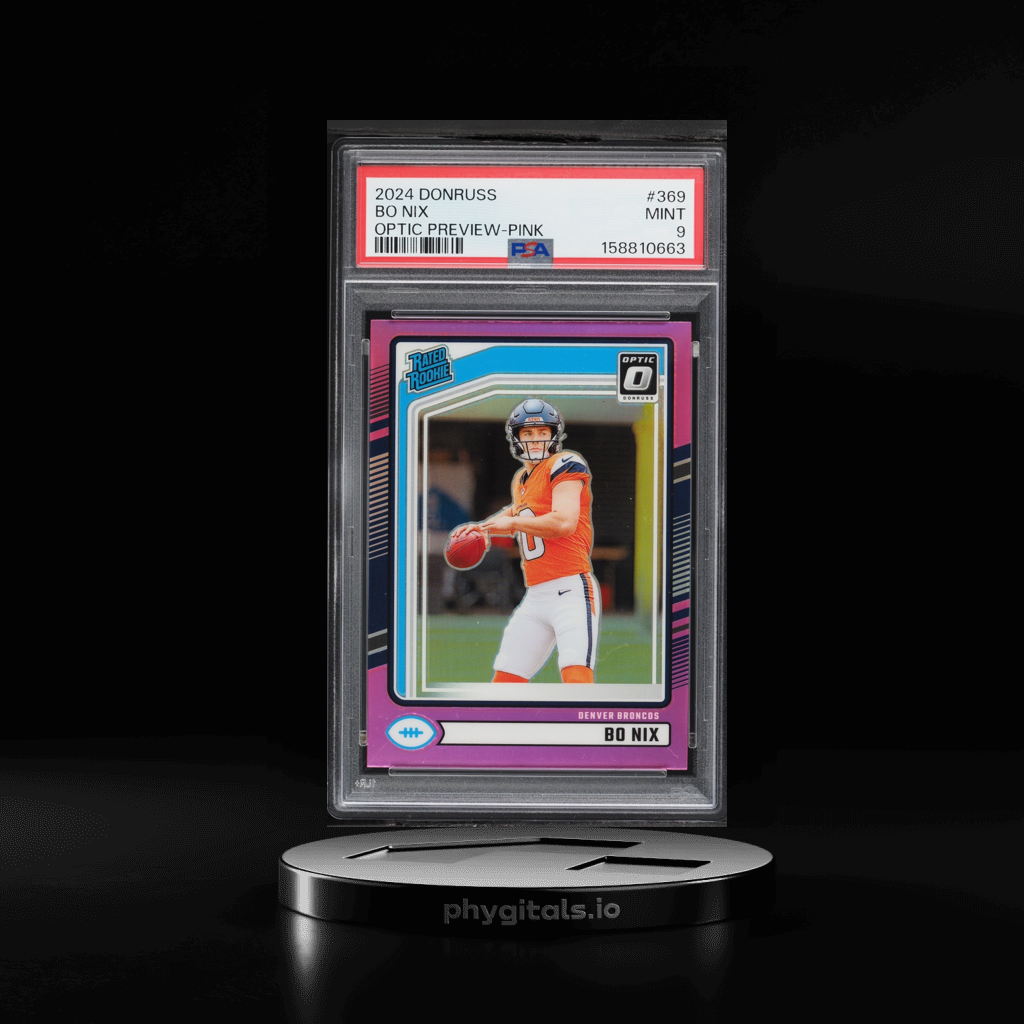 Preview Pink Bo Nix card artwork