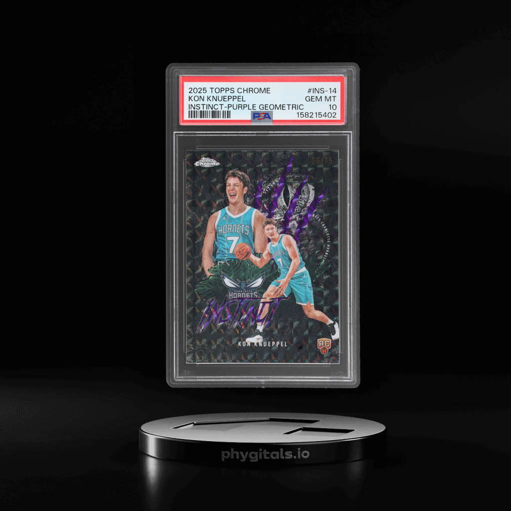 Instinct Purple Geometric Refractors Kon Knueppel card artwork