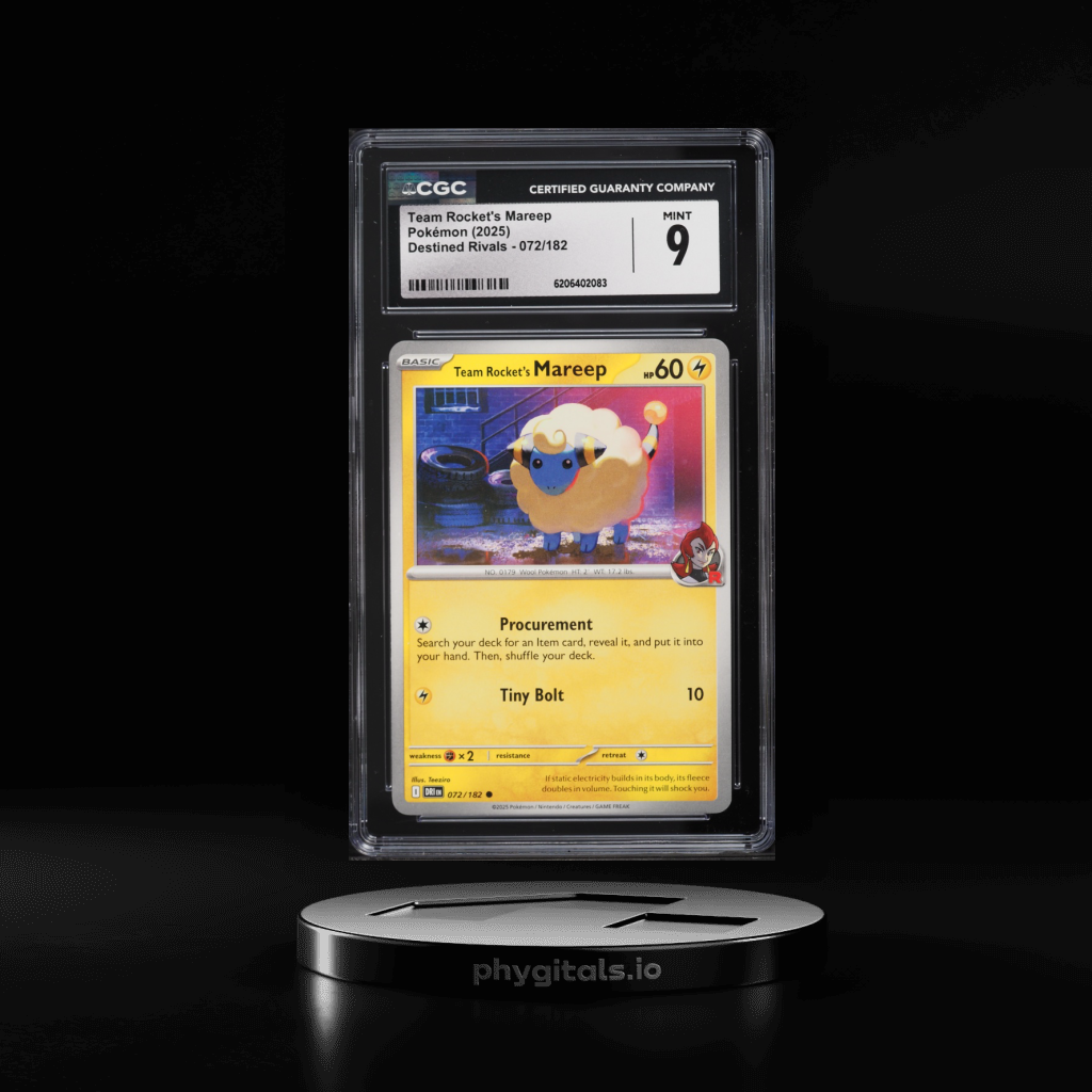 Team Rocket's Mareep card artwork