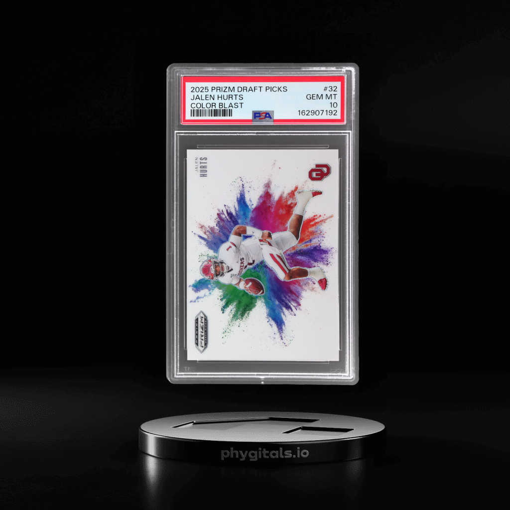 Draft Picks Color Blast Jalen Hurts card artwork