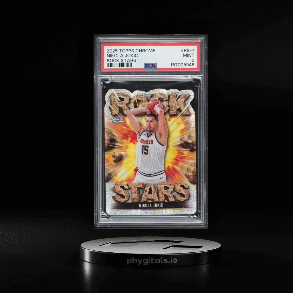 Rock Stars Die-Cut Nikola Jokic card artwork