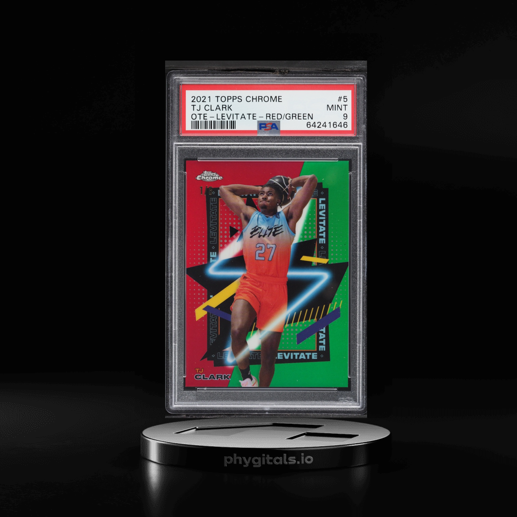 Overtime Elite Levitate Red Green Tj Clark card artwork