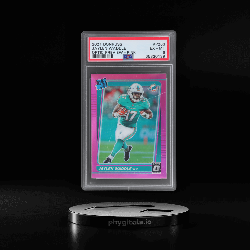 Preview Pink Jaylen Waddle card artwork