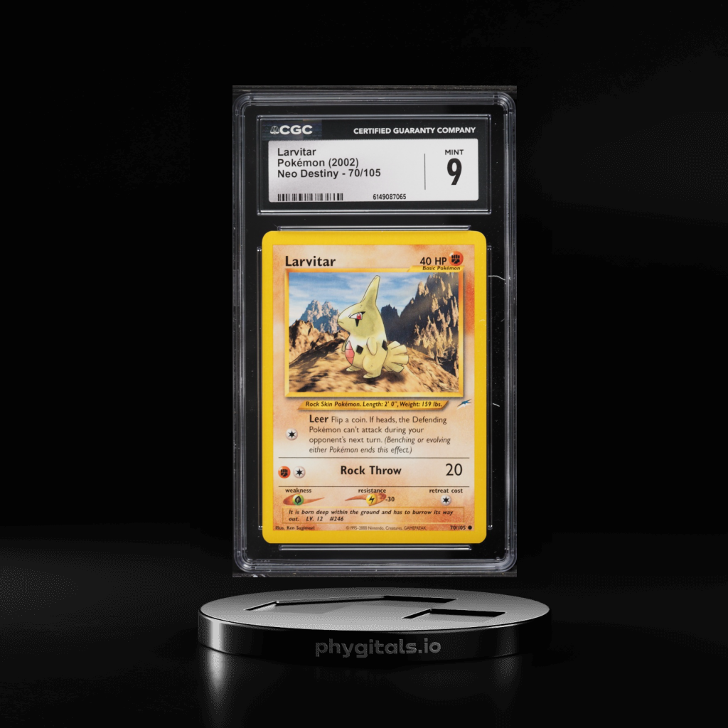 Larvitar card artwork