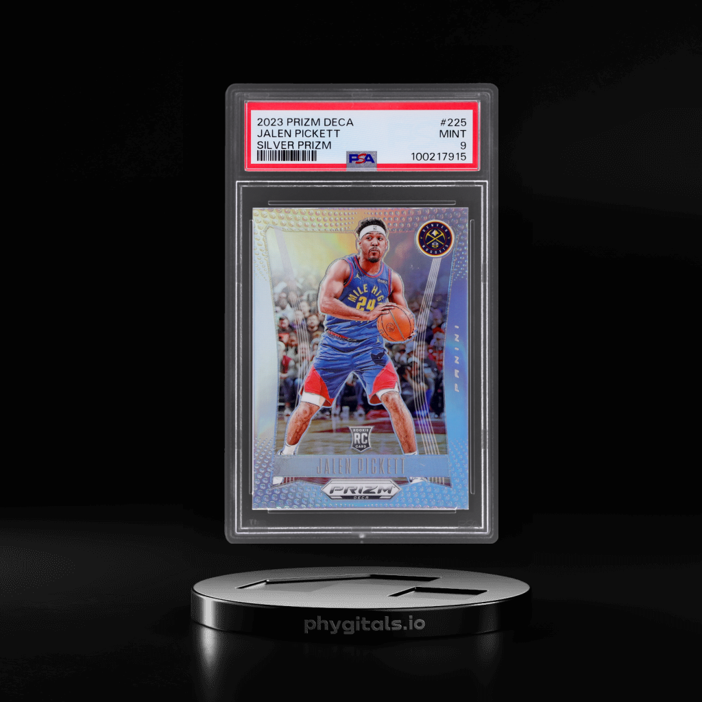 Deca Silver Prizm Jalen Pickett card artwork