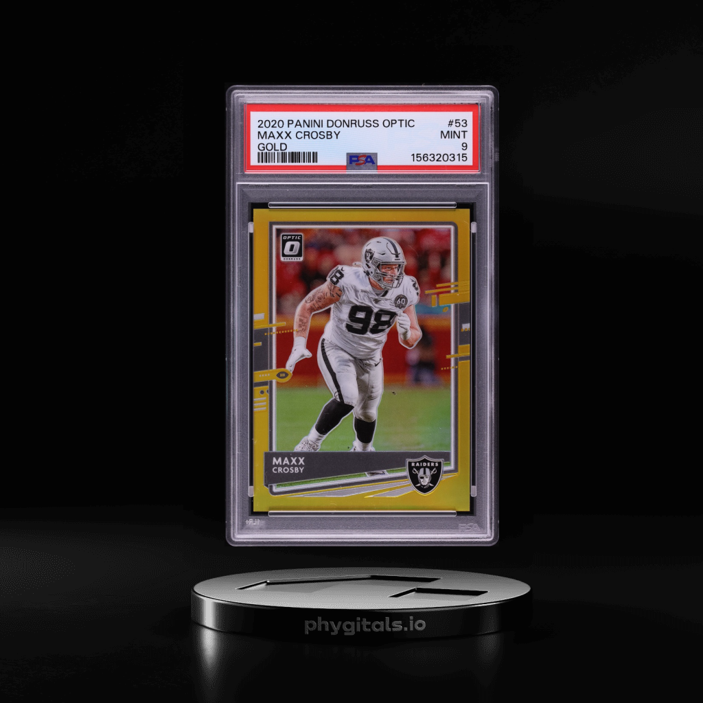 Gold Maxx Crosby card artwork