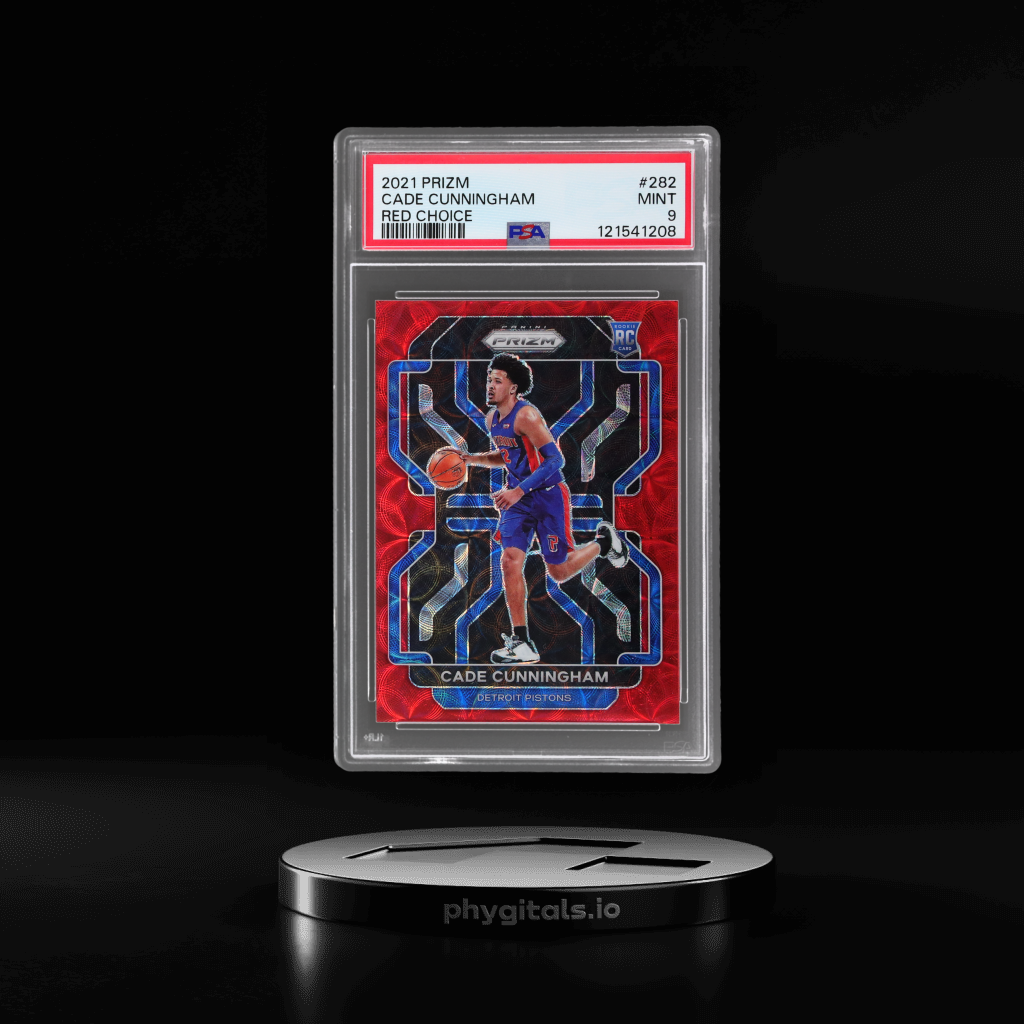 Choice Red Prizm Cade Cunningham card artwork
