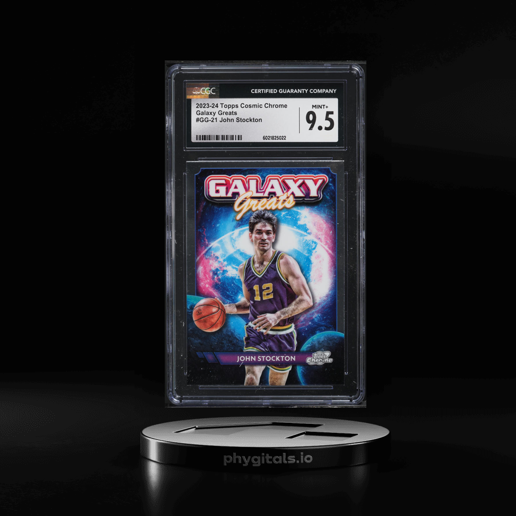 Cosmic Galaxy Greats John Stockton card artwork