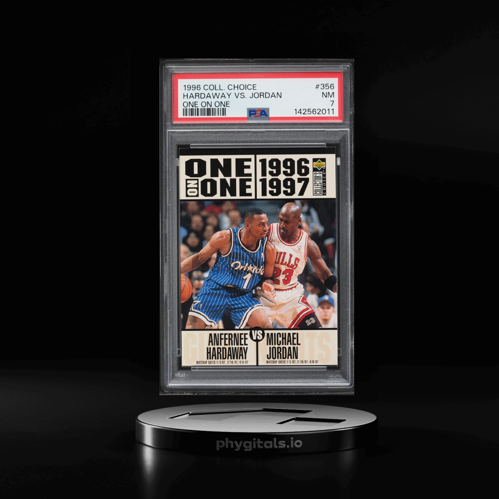 One On One Anfernee Hardaway Vs Michael Jordan card artwork