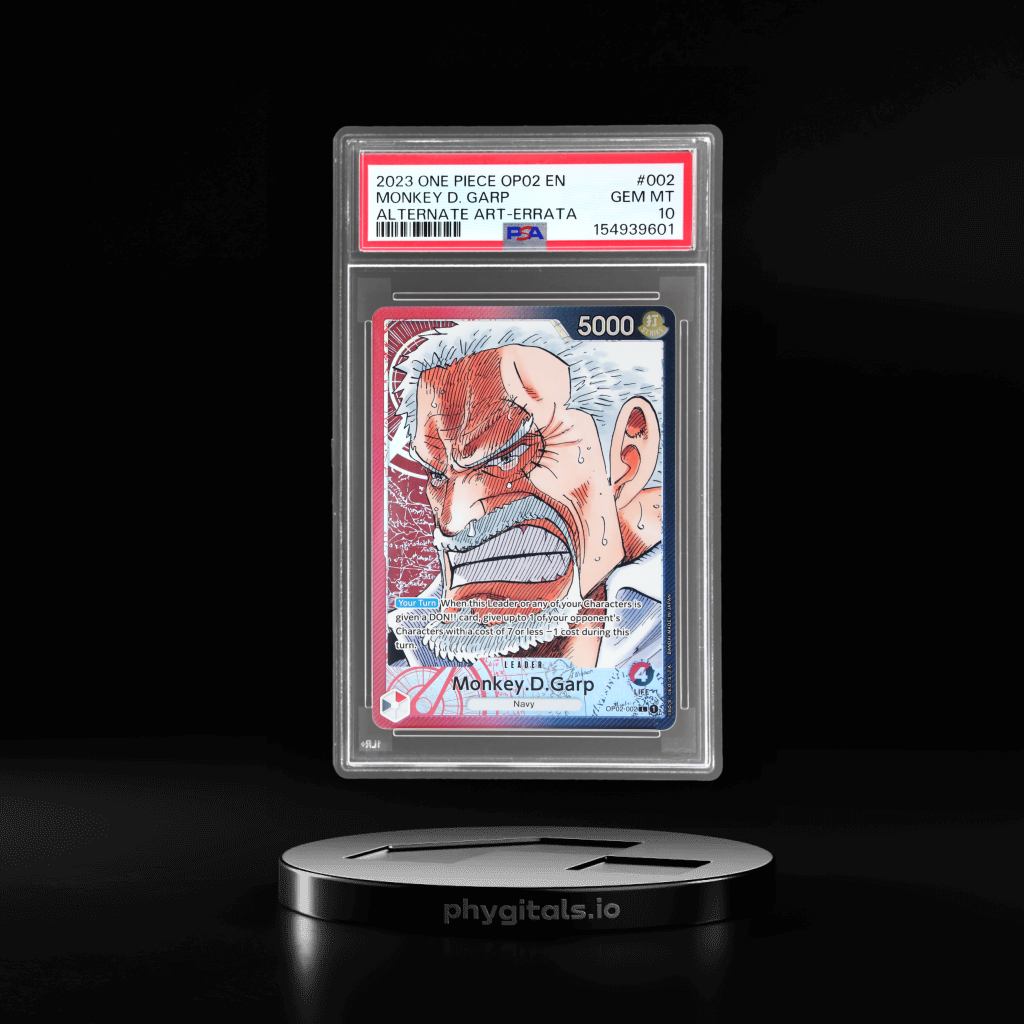 Errata Monkey D. Garp card artwork