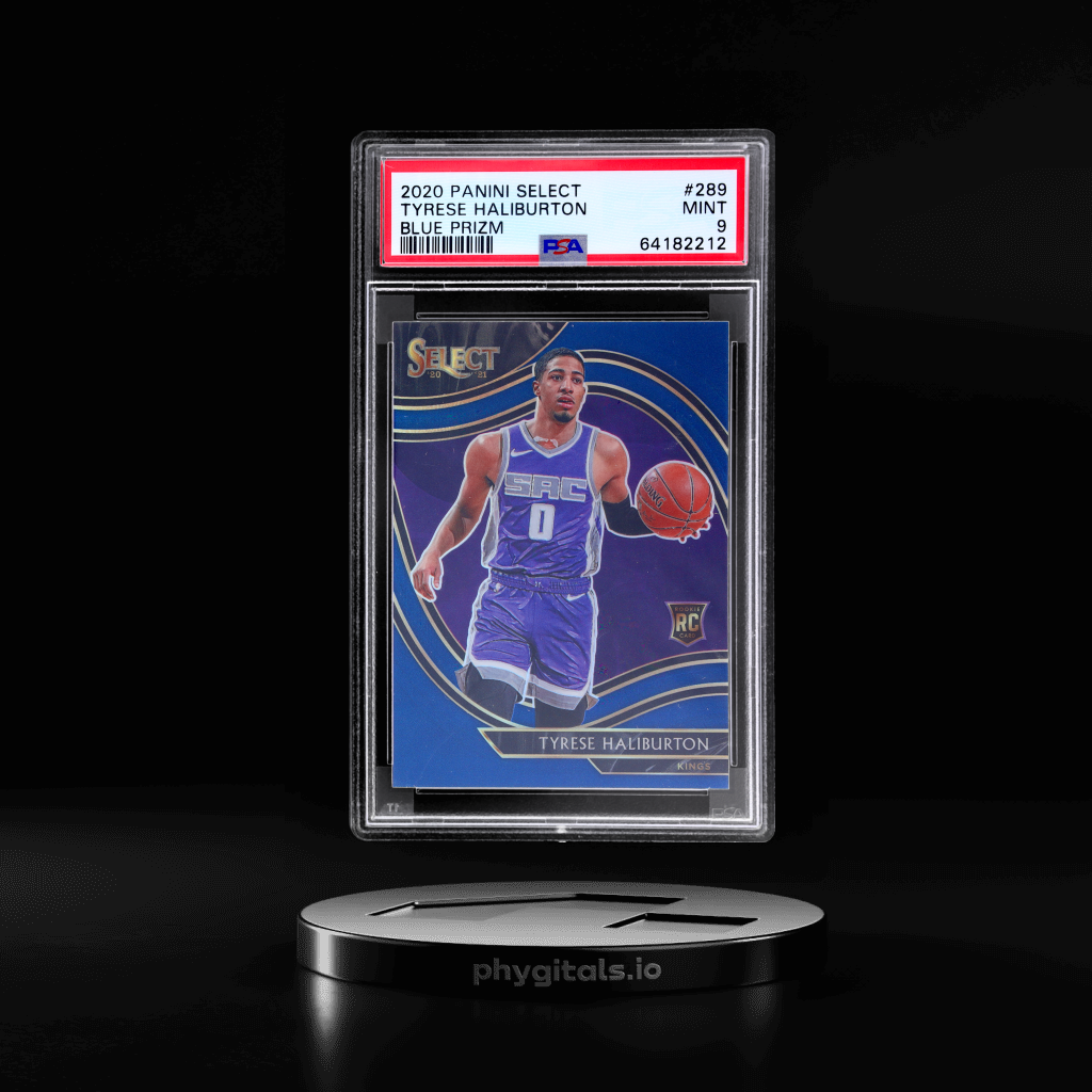 Concourse Blue Prizm Tyrese Haliburton card artwork