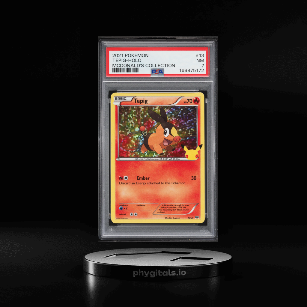 McDonald's Collection Confetti Holo Tepig card artwork