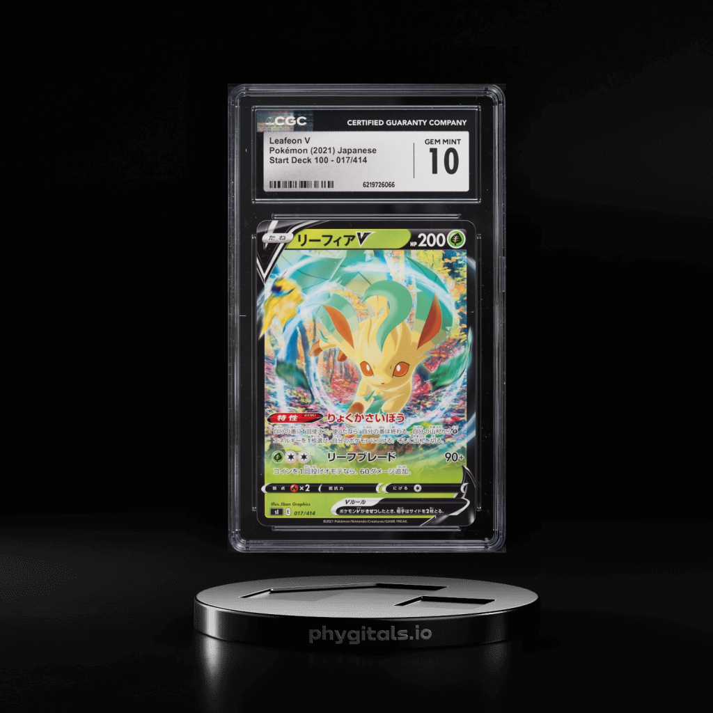 Leafeon V card artwork