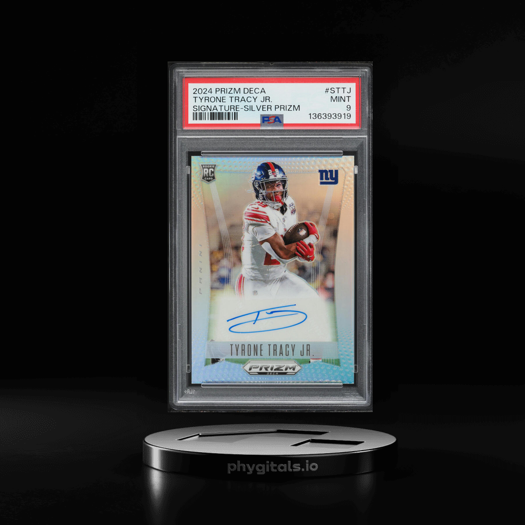 Deca Silver Tyrone Tracy Jr. ROOKIE AUTO card artwork