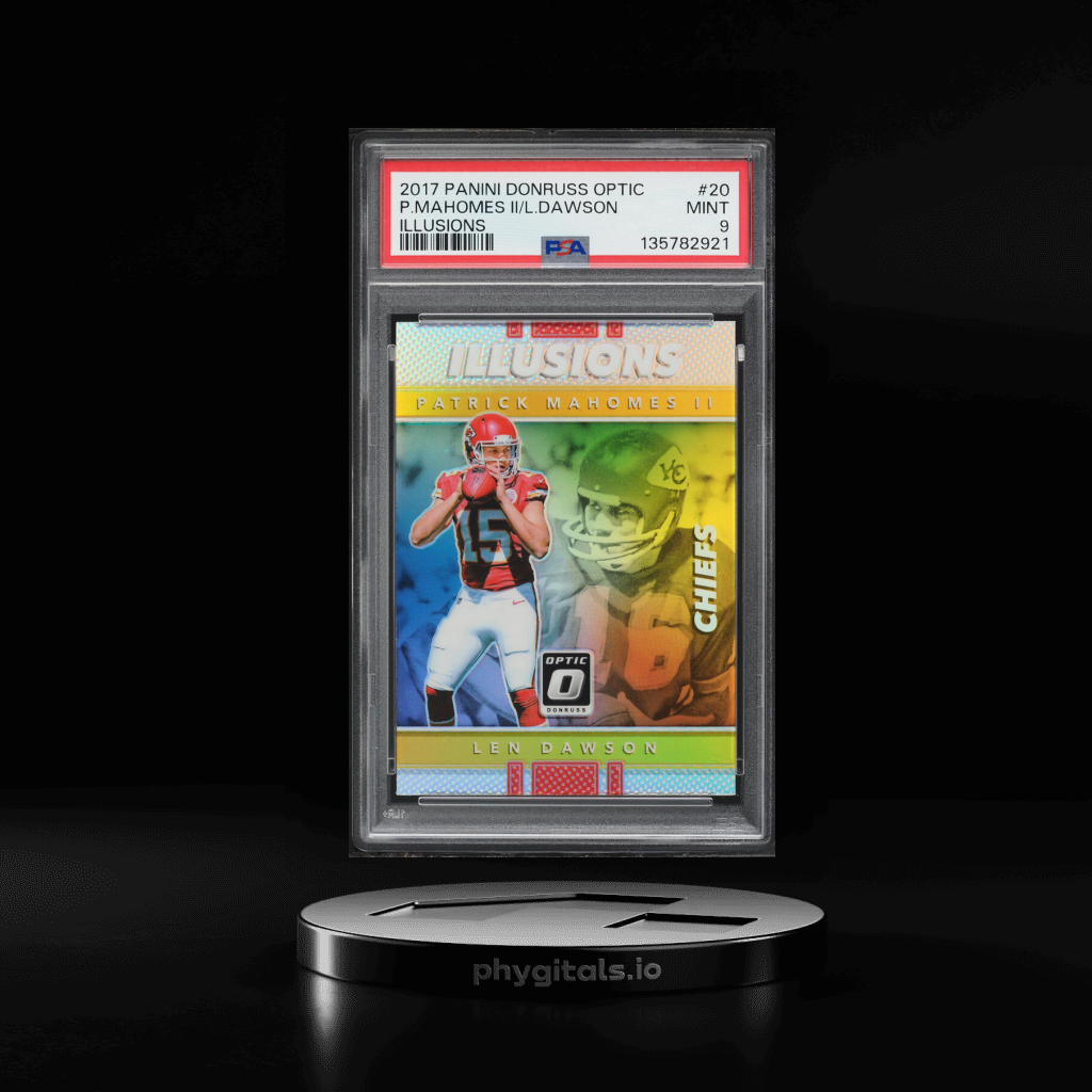Illusions Len Dawson Patrick Mahomes II card artwork