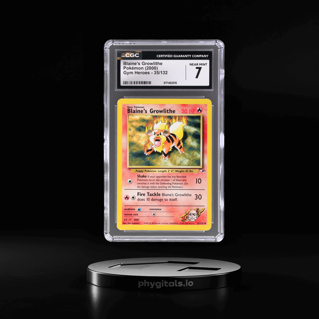 Blaine's Growlithe card artwork