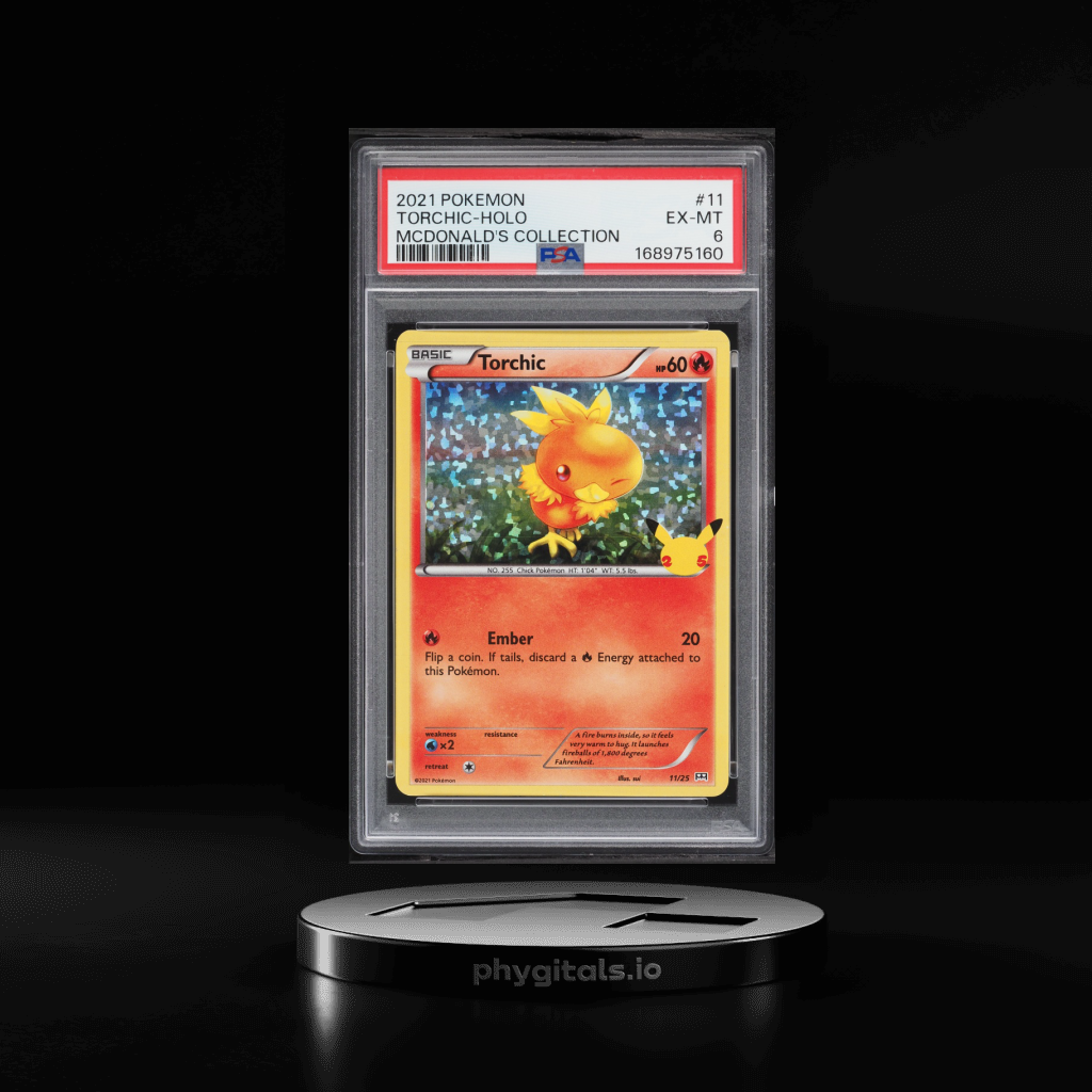 McDonald's Collection Holo Torchic card artwork