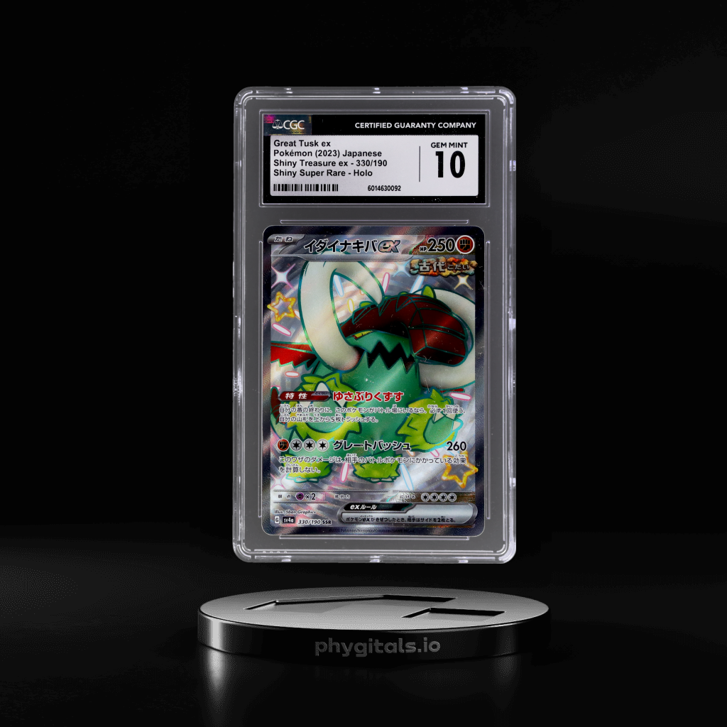 Shiny Super Rare Great Tusk Ex card artwork