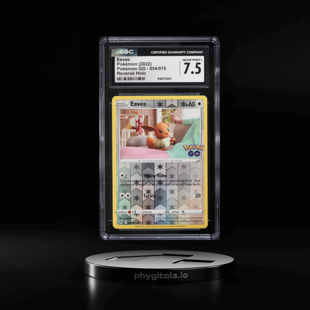 Pokemon GO Reverse Holo Eevee card artwork