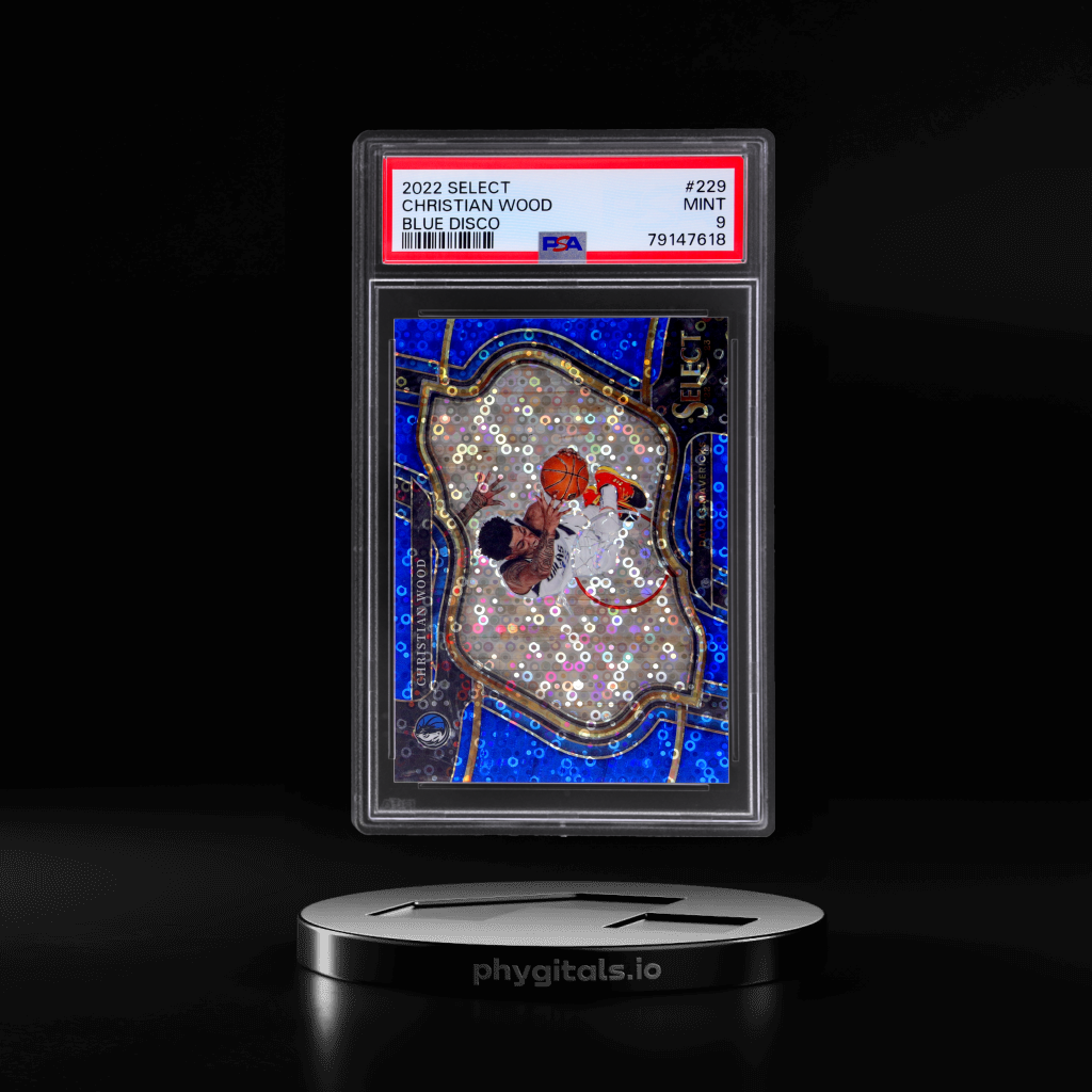 Prizms Blue Disco Christian Wood card artwork