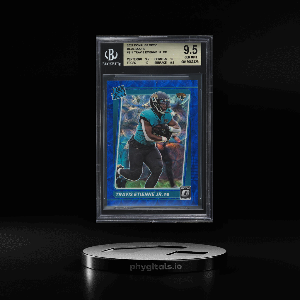 Blue Scope Travis Etienne Jr. card artwork