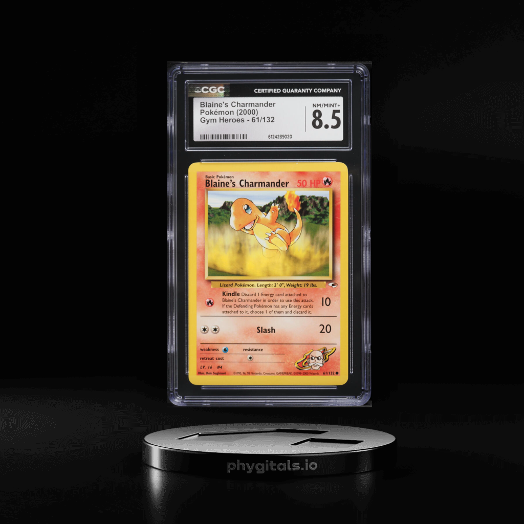 Blaine's Charmander card artwork