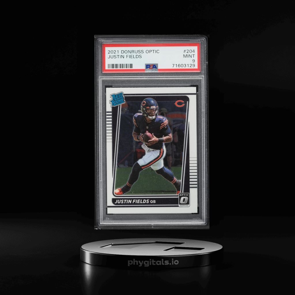 Justin Fields card artwork