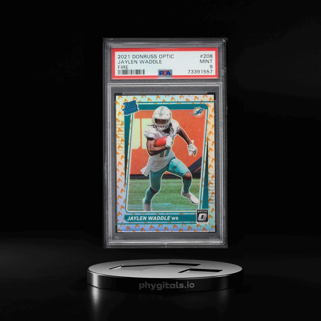 Fire Jaylen Waddle card artwork