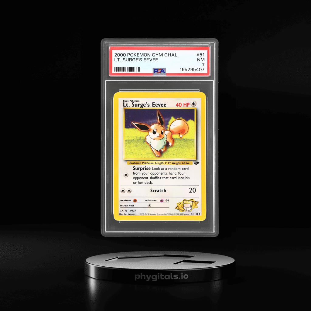 Lt. Surge's Eevee card artwork
