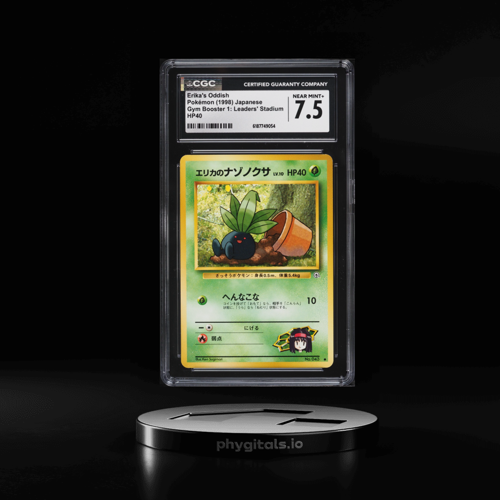 Booster 1 Leaders' Stadium Erika's Oddish card artwork