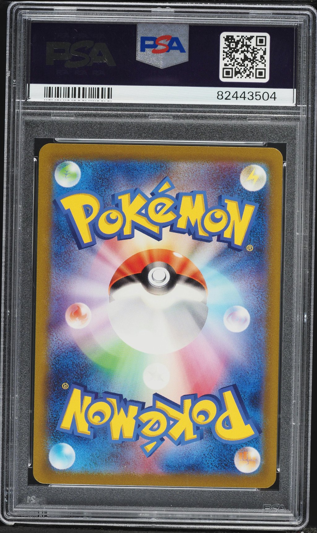 2023 #110 Ninetales PSA 10 Japanese SV3-Ruler of the Black Flame Pokemon (back)