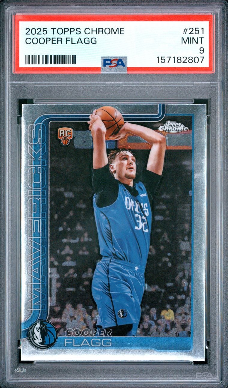 2025 Cooper Flagg #251 Topps Chrome PSA 9.0