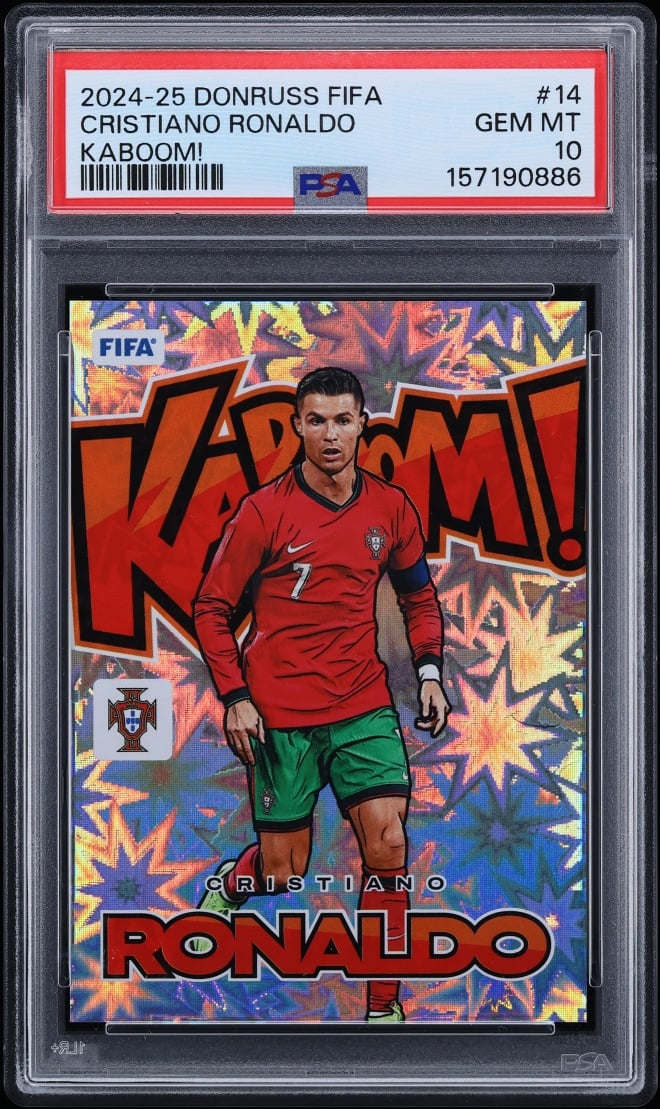 2024 Donruss FIFA Kaboom! Cristiano Ronaldo #14 PSA 10 GEM MINT