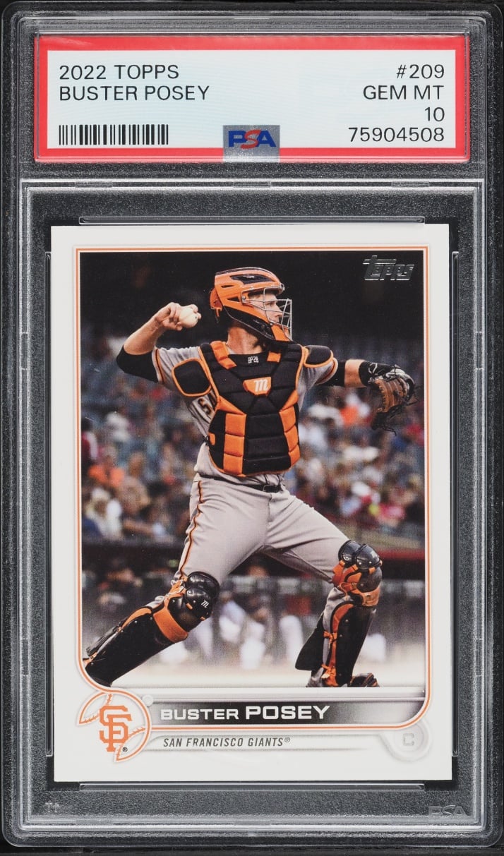 2022 Topps Buster Posey #209 PSA 10 GEM MINT