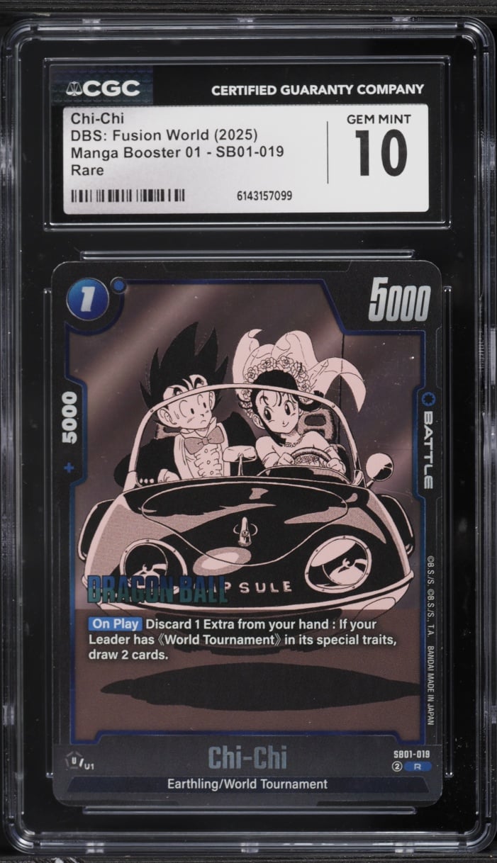 2025 Dragon Ball Super Fusion World Manga Booster 01 Chi-Chi #SB01-019 CGC 10 GEM MINT